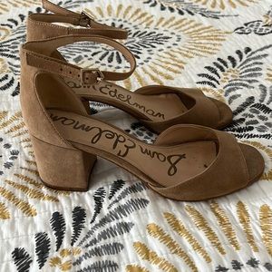 Sam Edelman Suede Block Heel Size 8.5